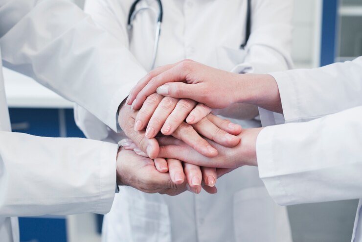 Photo medical team in a doctor's office