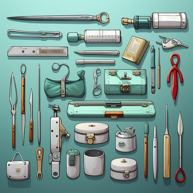 Photo medical tools game assets