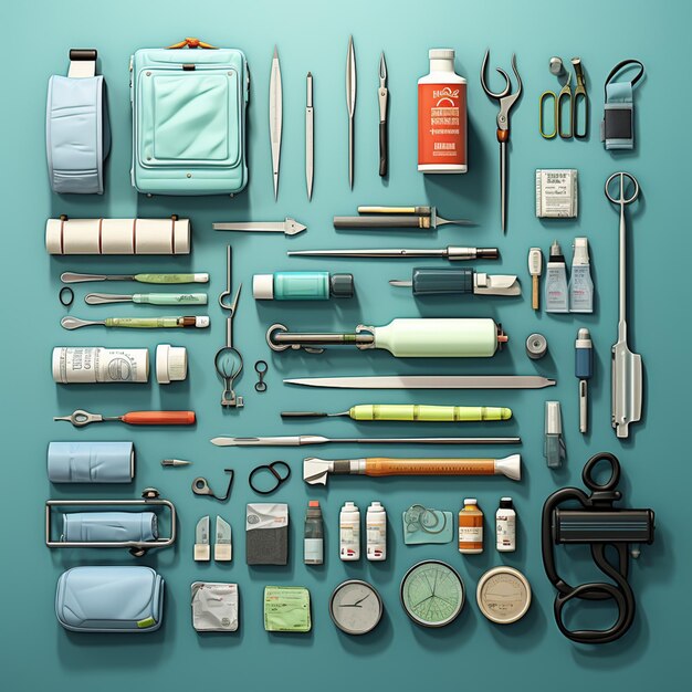 Photo medical tools game assets