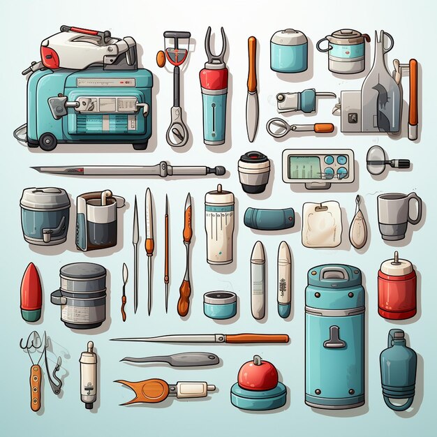 Photo medical tools game assets