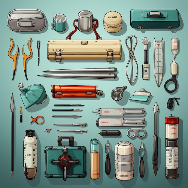 Photo medical tools game assets