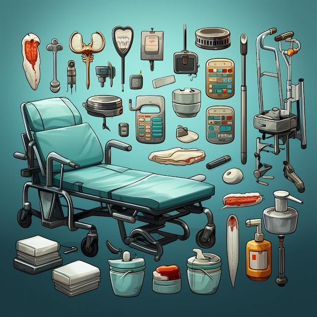 Photo medical tools game assets