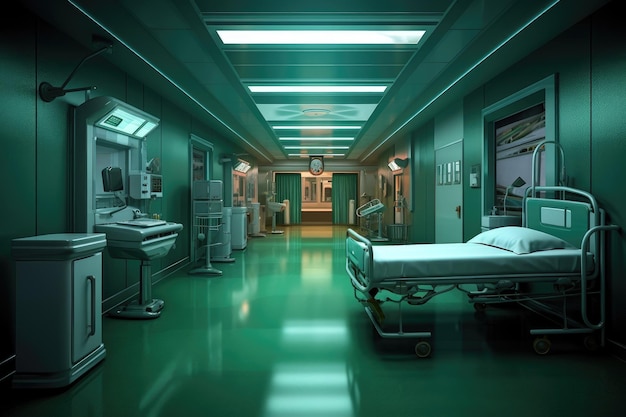 Medical ward in a hospital