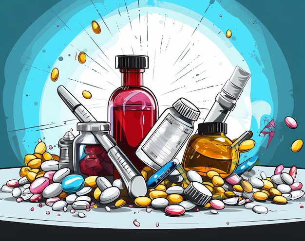 Photo medicaments illustration