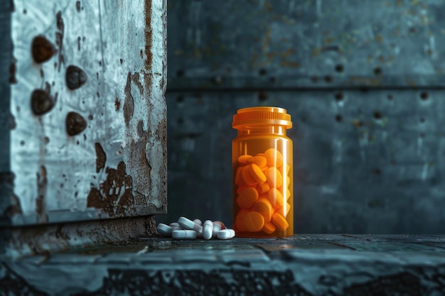 medication on a table