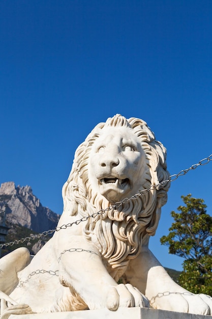 写真 アルプカ宮殿とアイペトリ岩の近くのメディチ家のライオン