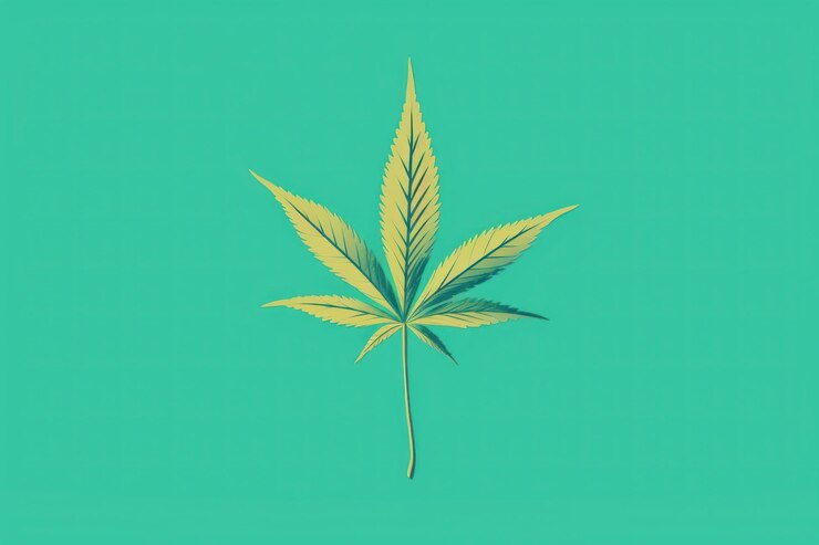 Foto medicijn van cannabisbladeren