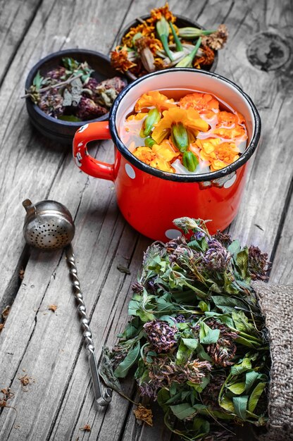 Medicinal flower tea