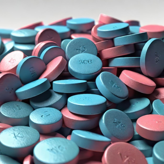 Foto pillole medicinali su sfondo bianco farmaci medicinali farmaci da prescrizione per malati
