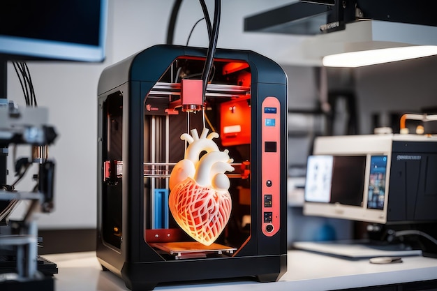 3D-принтер для печати органов сердца Концепция новой технологии трансплантации