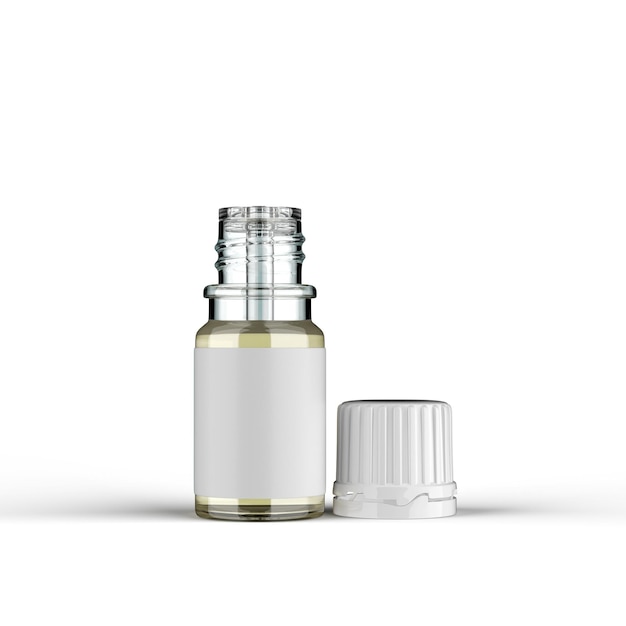 Medicine Bottle on white background