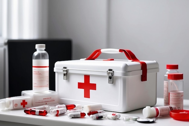 Medicine bottles and medical kit