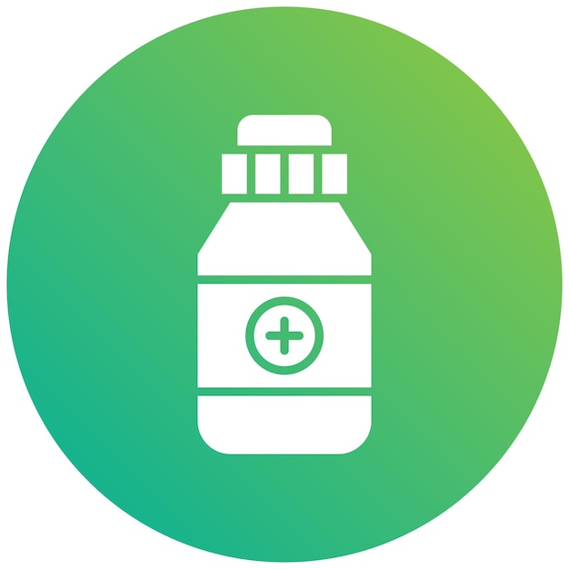 Photo medicine jar vector icon design illustration