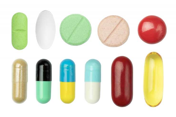 Photo medicine pill isolated white 