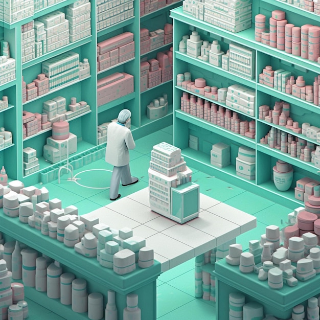 Foto concetto di inventario dei medicinali