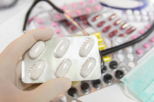 medicines and pharmaceuticals tablets antibiotics vitamins