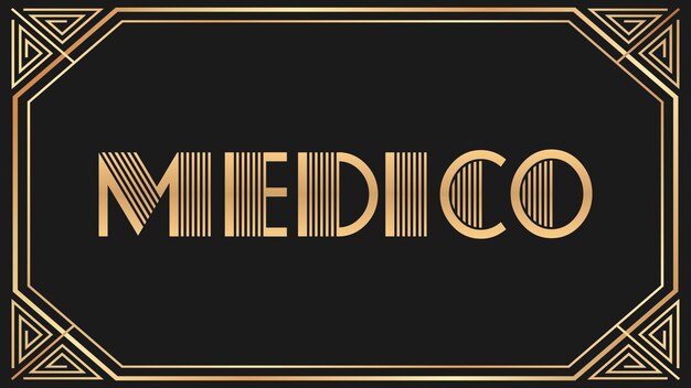 Photo medico jazz gold text