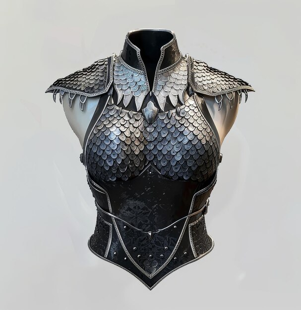 Photo medieval armor breastplate on display