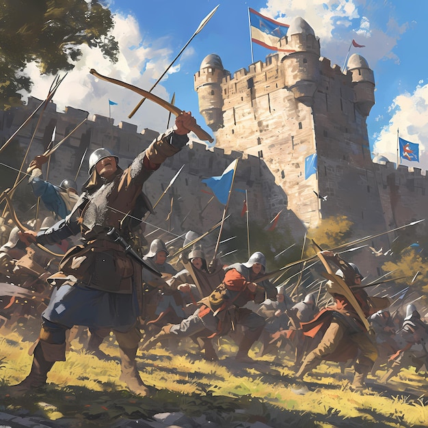 Medieval Battle Clash of Armies