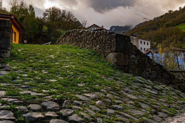 Medieval bridge over the Villoria river