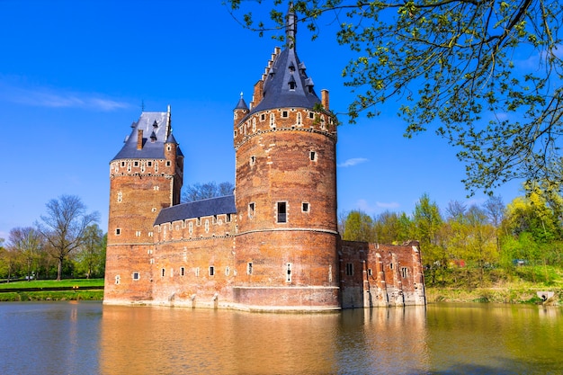 Medieval castle Beersel. Belgium travel and landmarks