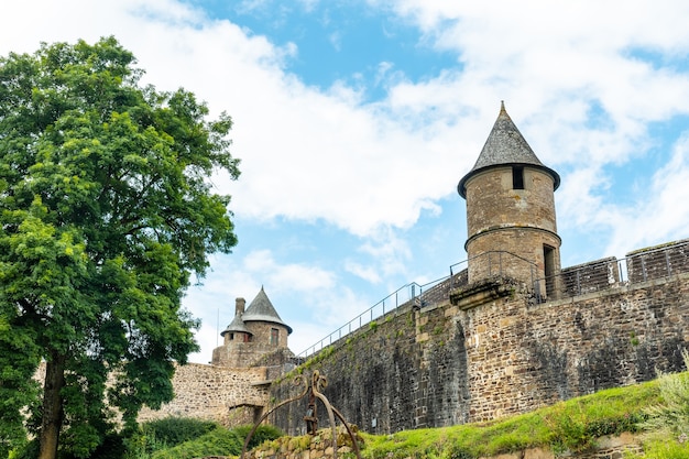 Medieval castle of Fougeres. Brittany region, Ille et Vilaine department, France