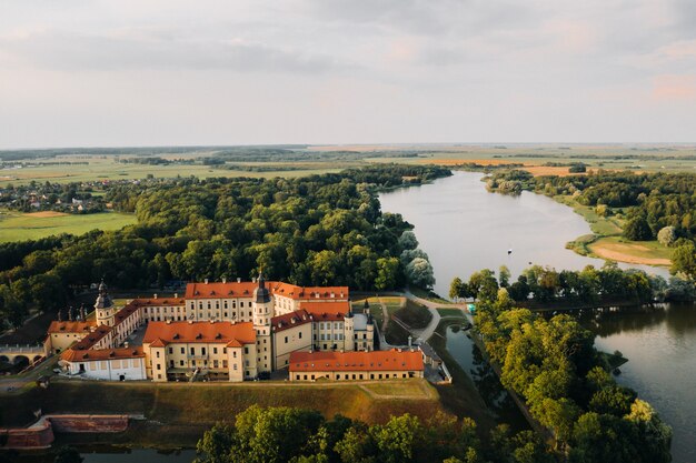 Nesvizh, 민스크 지역, Belarus.Nesvizh 성에서 중세 성