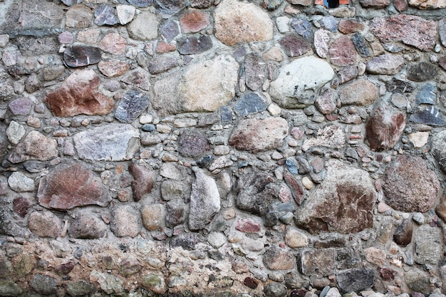 Medieval castle Texture of stone old masonry