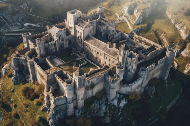 Medieval castle tower Generate AI