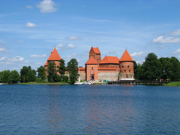 Il castello medievale di trakai lituania