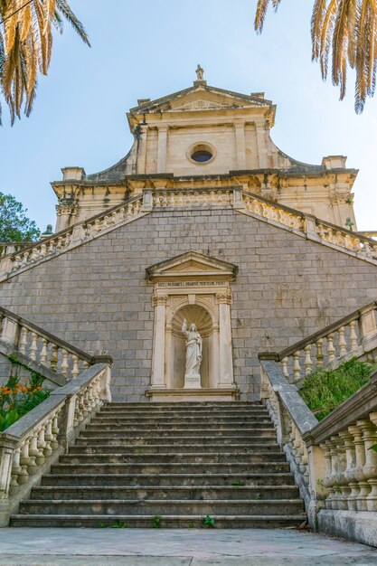 Medieval Church of the Birth of the Virgin in Prcanj. Montenegro.