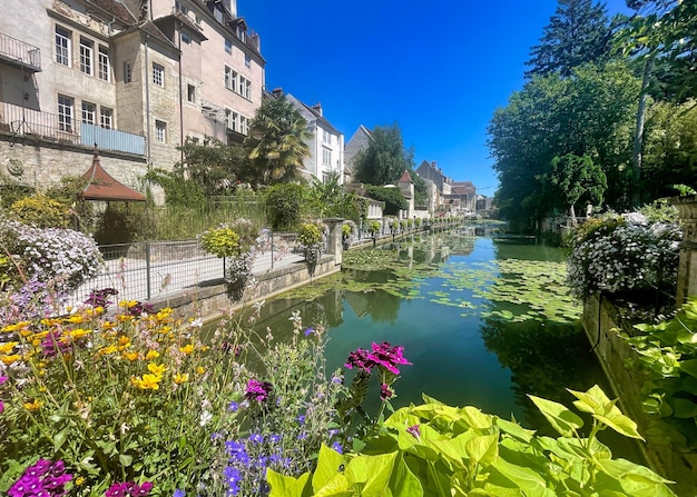 Medieval city of dole in france in covid lockdown