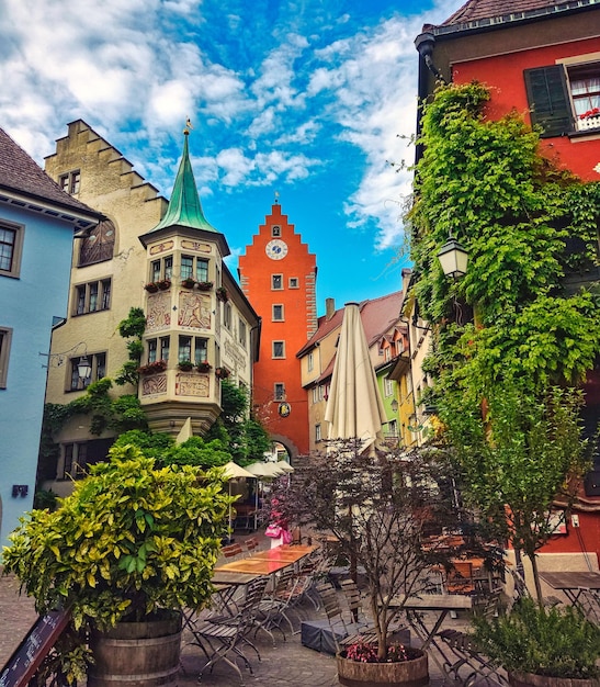 The medieval city of Meersbug in germany. A famous tourist destination at lake Constance.