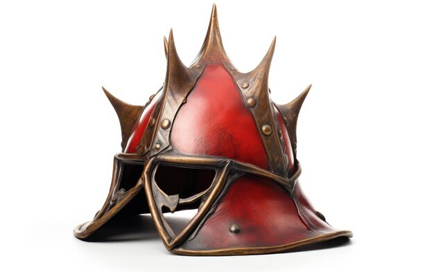 Medieval Court Jester Helmet on White Background