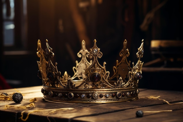 Medieval crown of royalty