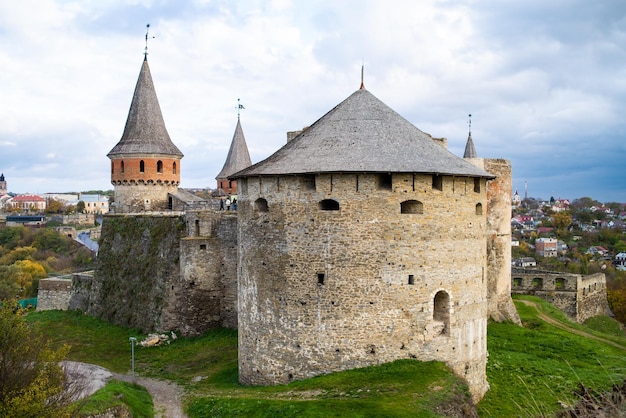 Medieval European castle, defensive building