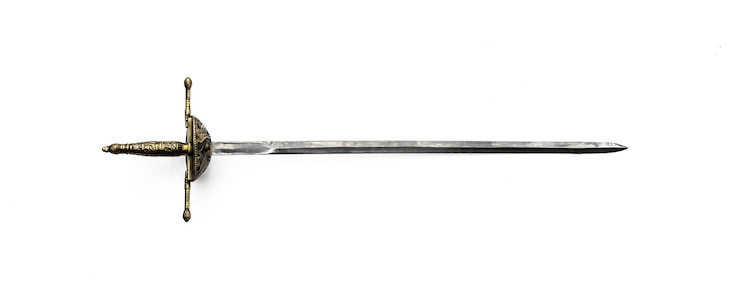Photo medieval european knight swords
