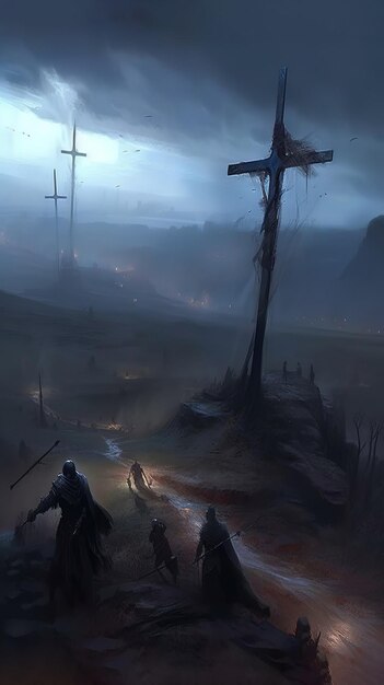 Medieval fantasy landscape