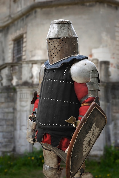 Medieval knight in armor