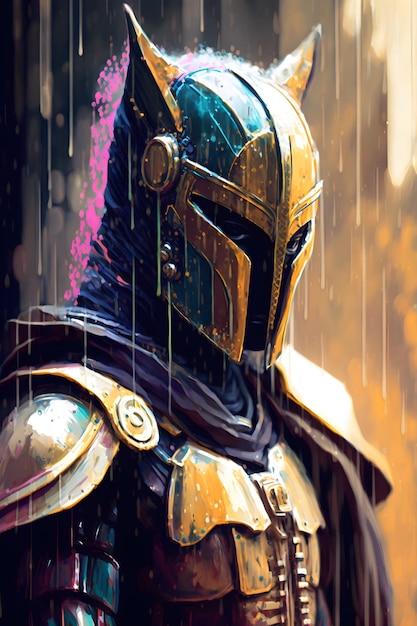 medieval knight soldier warrior. ai generated