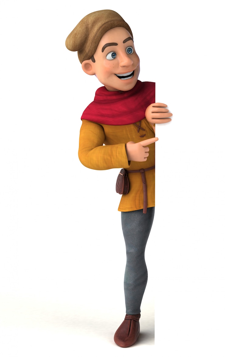 Photo medieval man animation