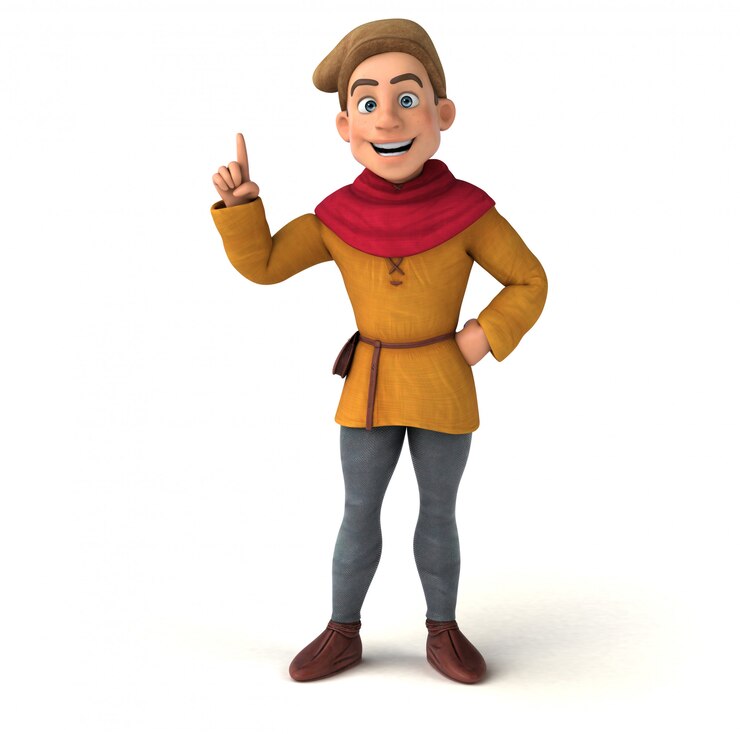Photo medieval man animation