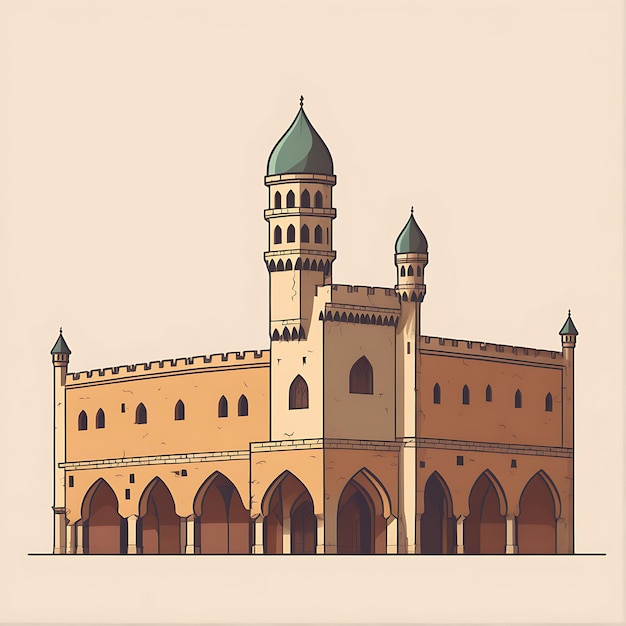 Photo medieval military barracks in islamic style