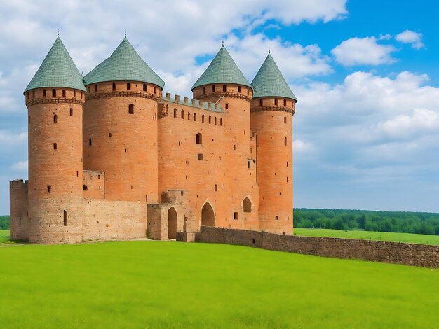 Photo medieval mir castle complex in belarus