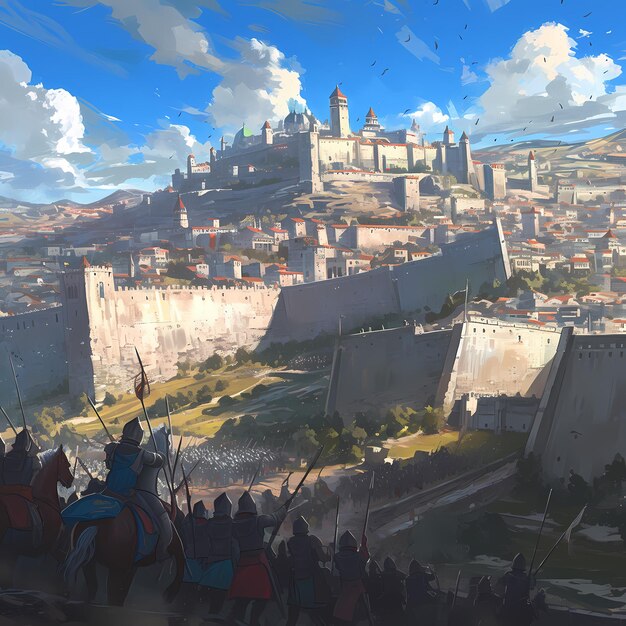 Medieval Siege Battle for the Castle