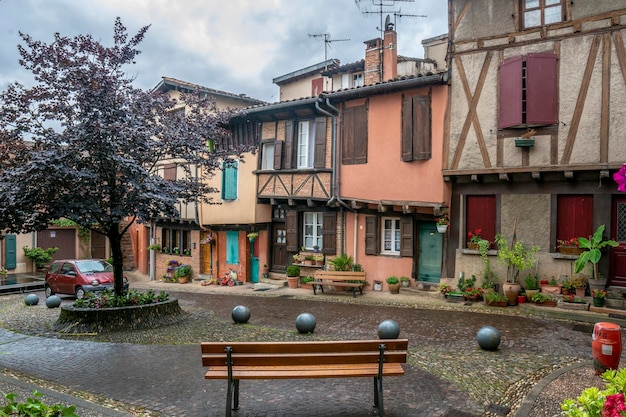 Medieval square in Albi France