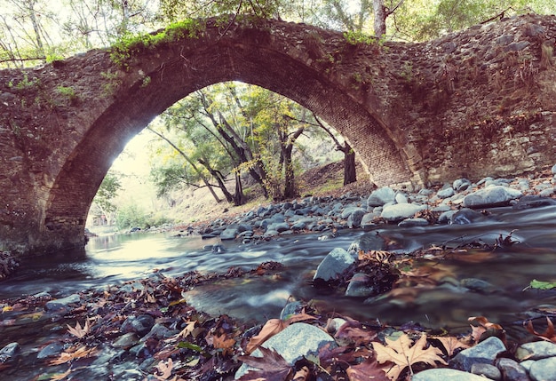 Medieval Venetian bridge in Cyprus