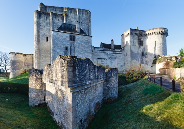 Medieval walls of Royal City of Loches, France