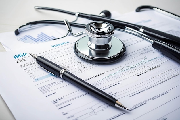 Medisch onderzoek en gezondheidszorg bedrijfsgrafiek ziektekostenverzekering Concept van gezondheidscontrole