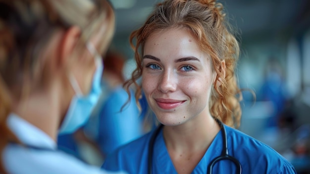 Foto medisch team dat psychische gezondheidsondersteuning biedt aan overlevenden van trauma sombere tonen